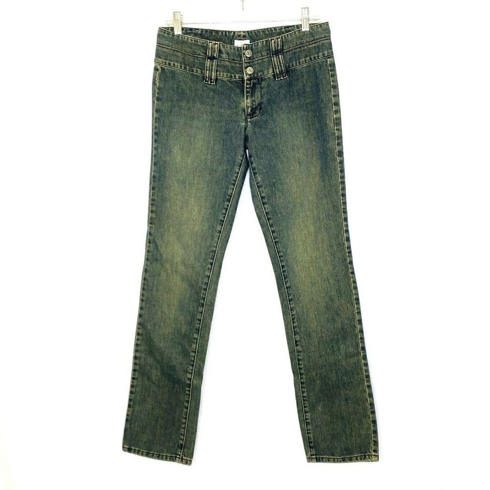 Calvin Klein 4 Straight Leg Dirty Wash Blue Jeans